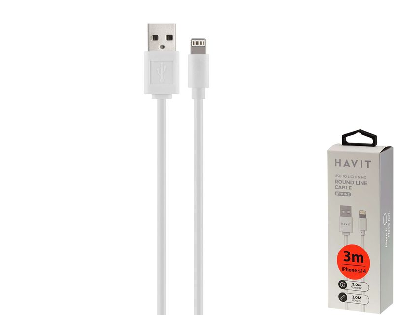 Havit CB8502 USB-A uz Lightning kabelis