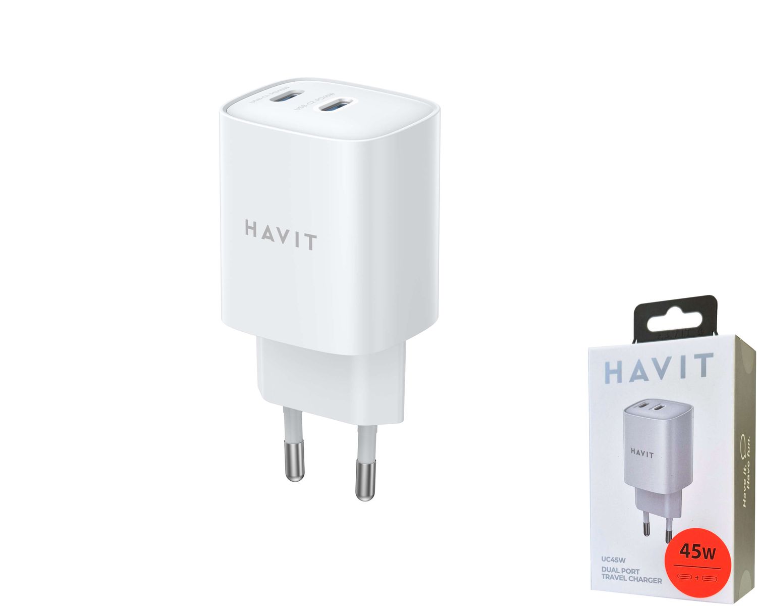Havit UC45 super ātrais tīkla lādētājs