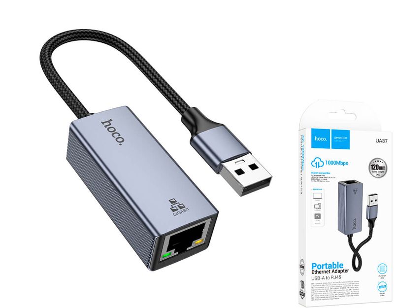 Hoco UA37 USB uz RJ45 tīkla adapteris