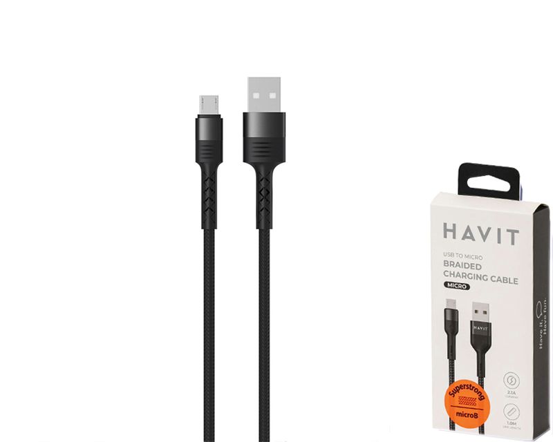 Havit CB6132 USB-A uz microB pītais kabelis