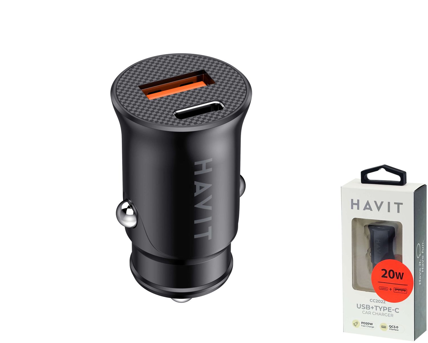 Havit CC2022 ātrais auto lādētājs