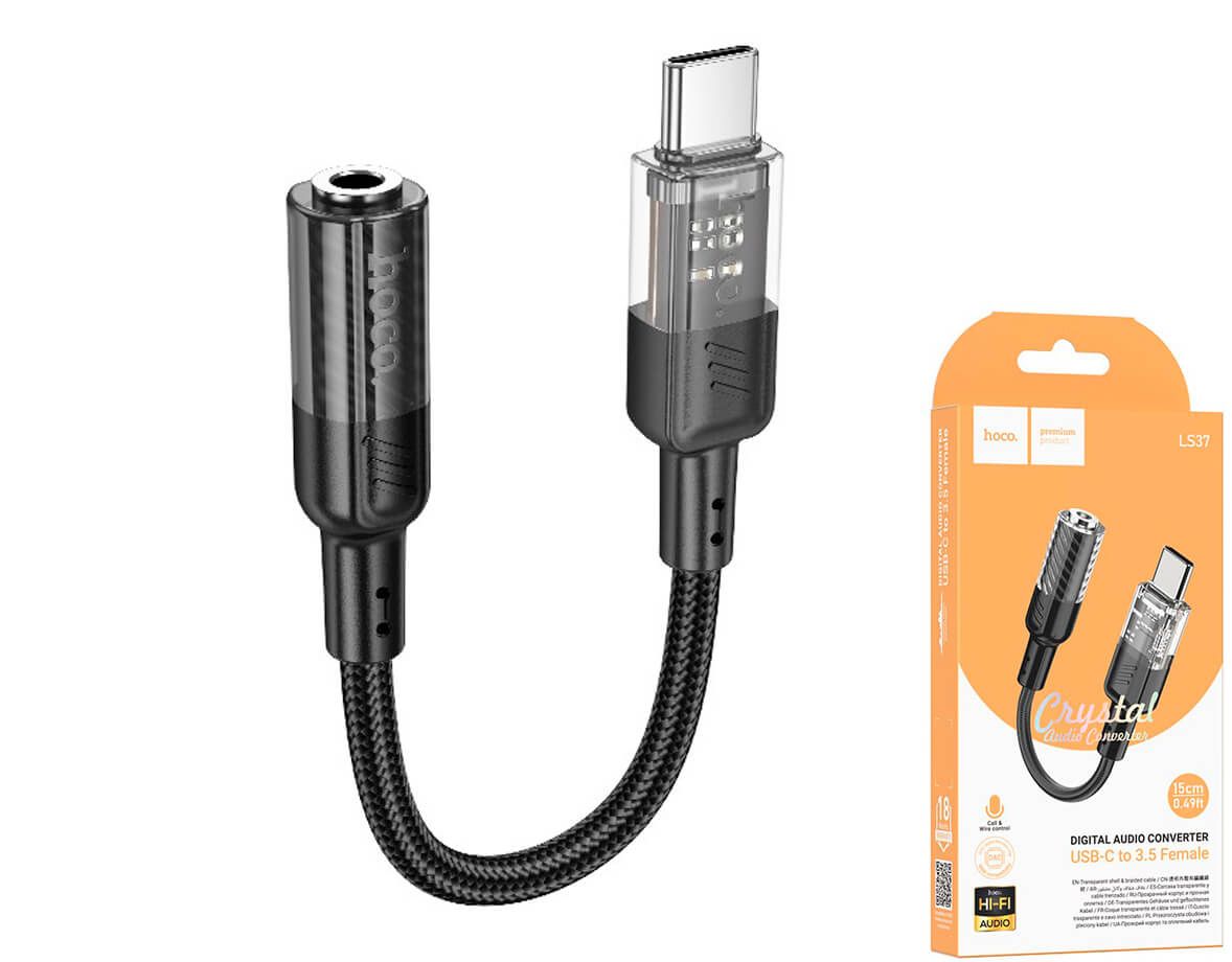 Hoco LS37 Type-C uz 3.5mm audio adapteris