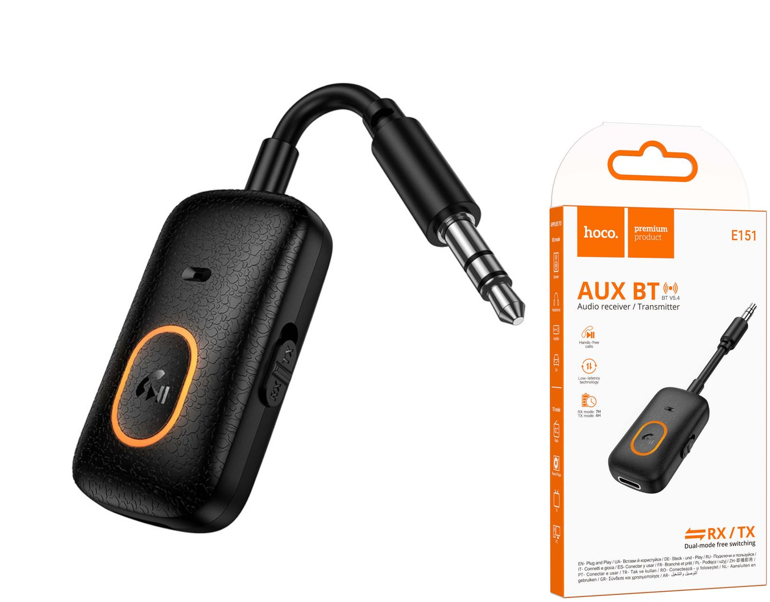 Hoco E151 Bluetooth audio uztvērējs/raidītājs