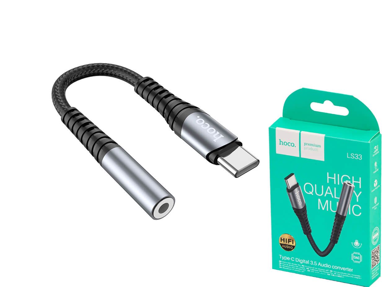Hoco USB-C uz 3.5mm audio adapteris
