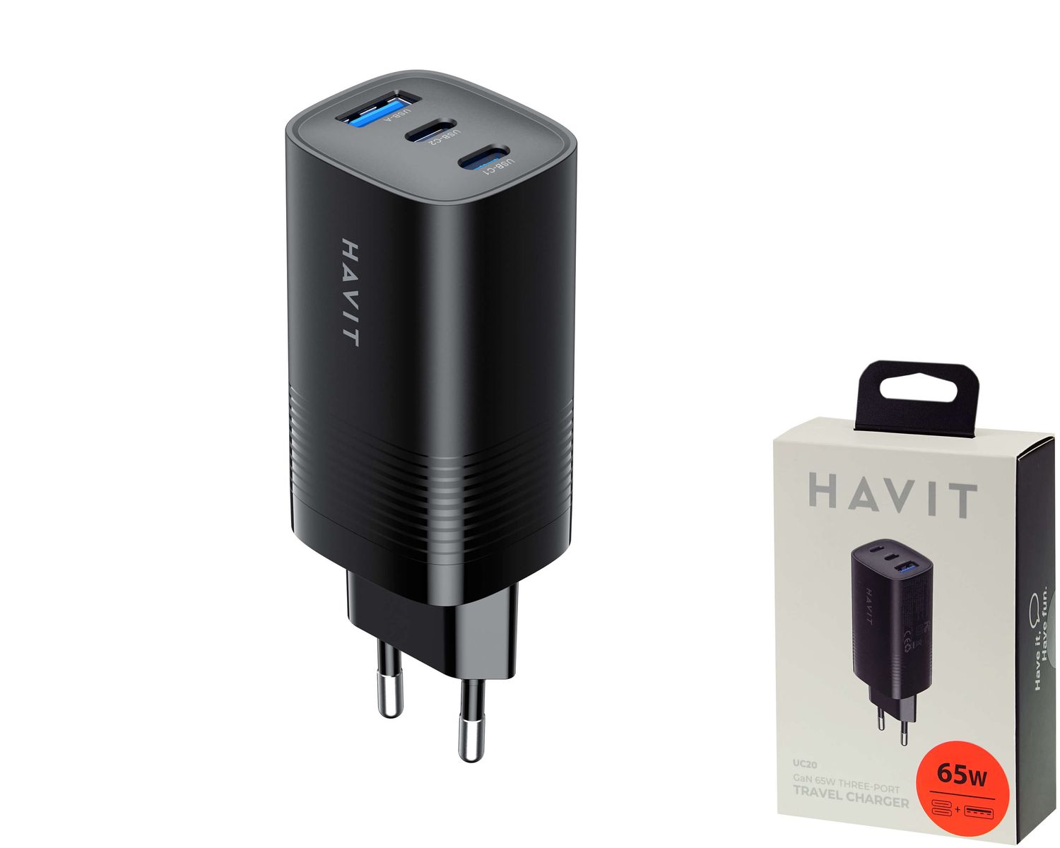Havit UC20 ultra ātrais tīkla lādētājs