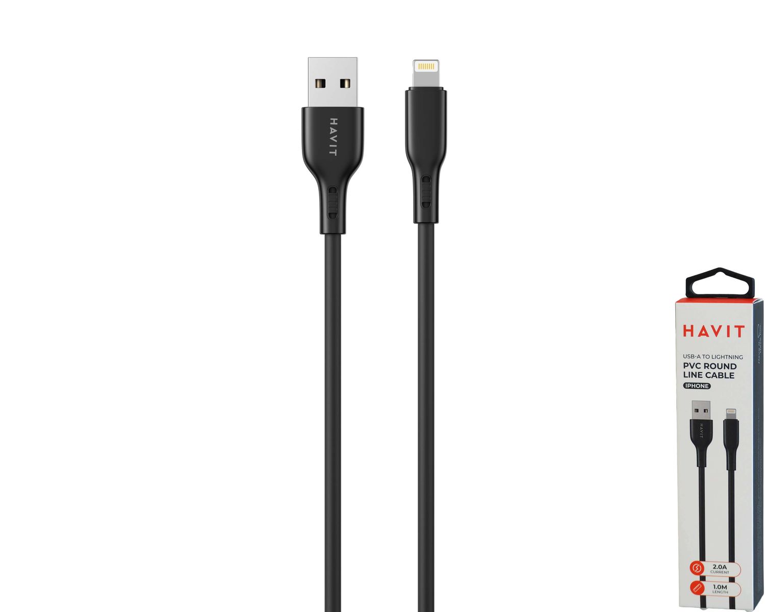 Havit CB6360 USB-A uz Lightning kabelis Havit CB6360 USB-A uz Lightning kabelis