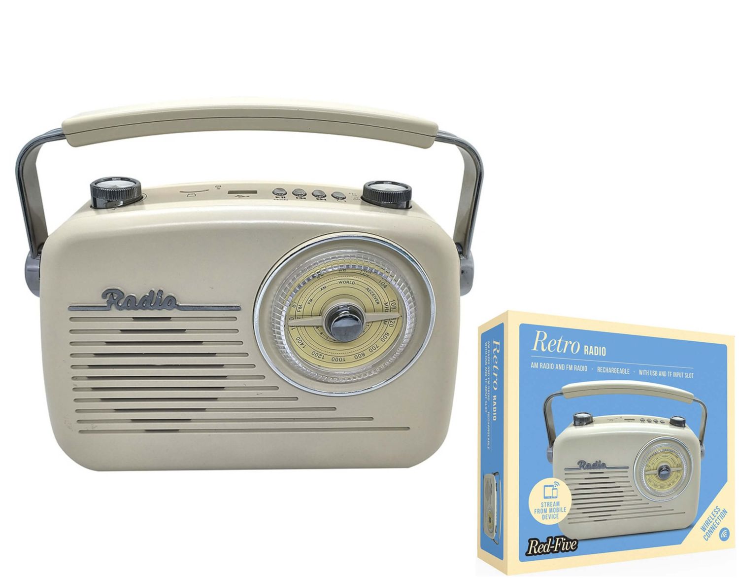 RED5 Retro radio/BT skaļrunis