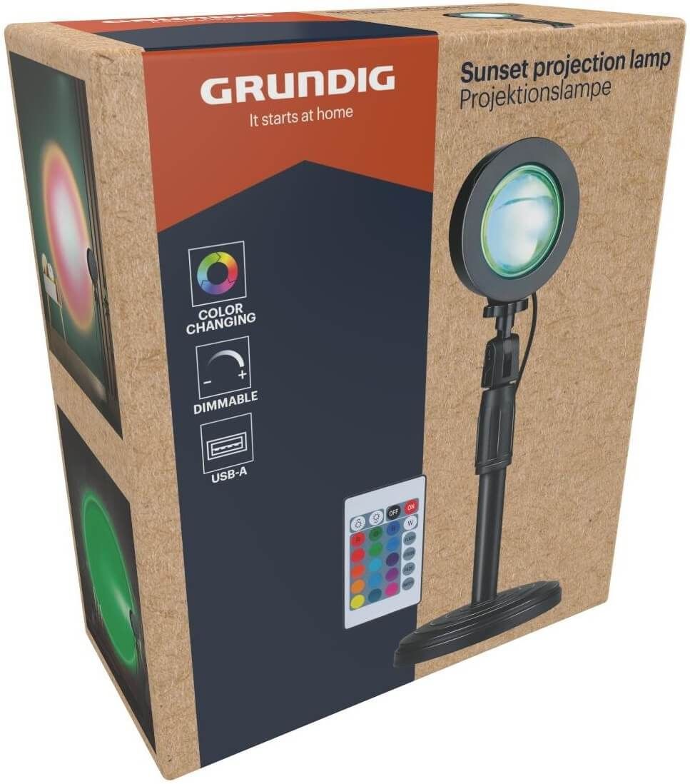 Grundig daudzkrāsu saulrieta projekcijas lampa Grundig daudzkrāsu saulrieta projekcijas lampa