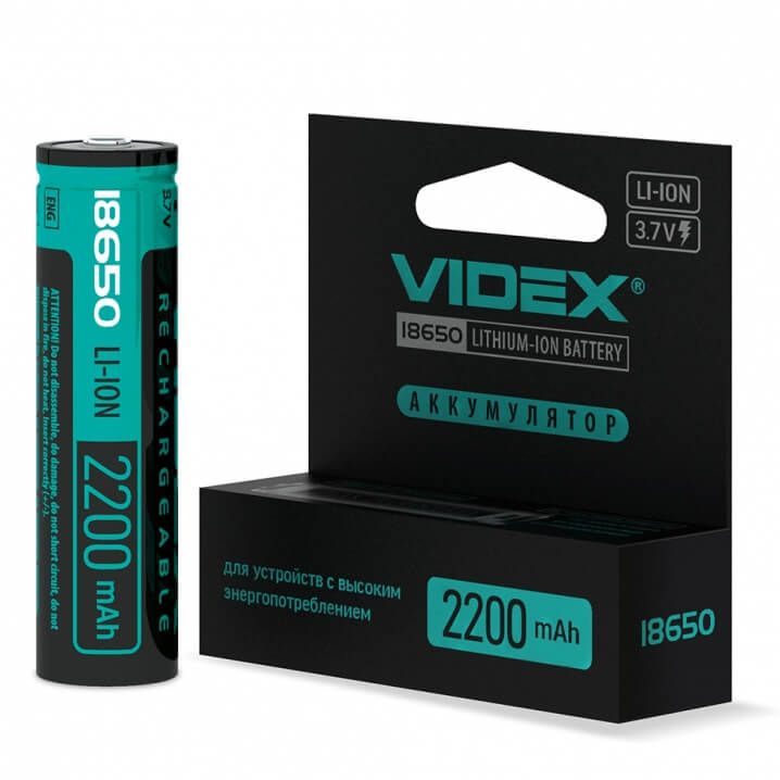 VIDEX 18650 Li-ion akumulators VIDEX 18650 Li-ion akumulators