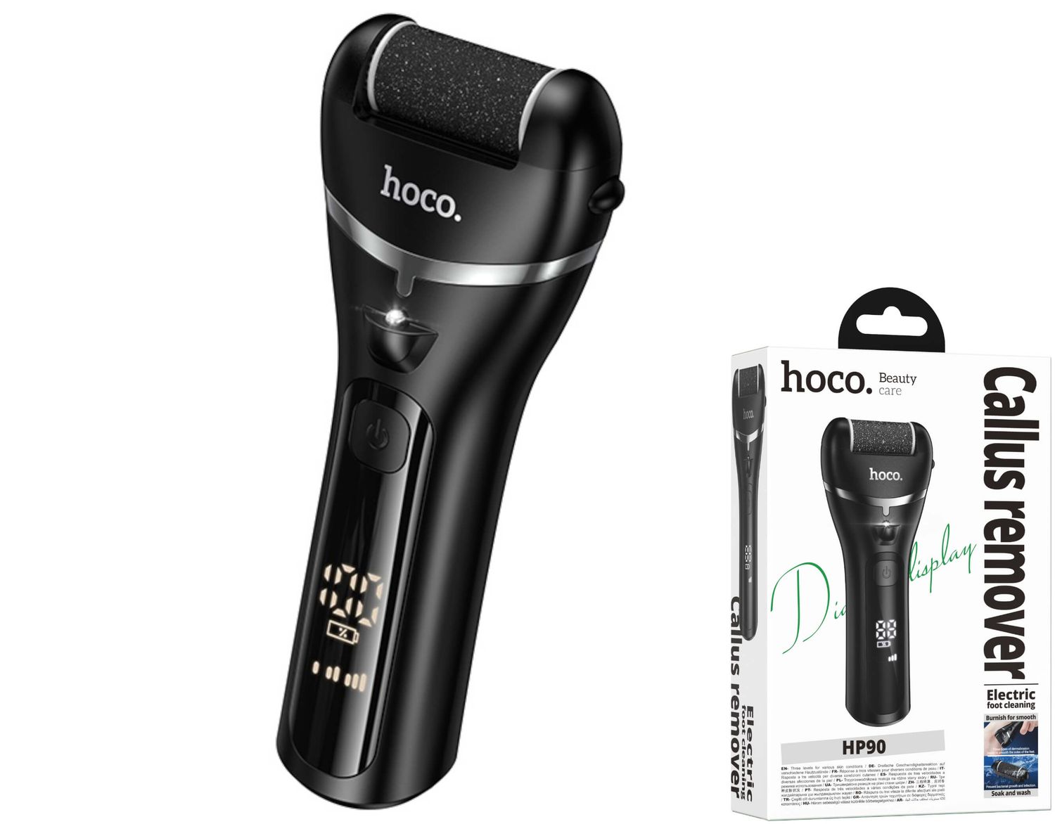 Hoco HP90 uzlādējamā pēdu vīle Hoco HP90 uzlādējamā pēdu vīle