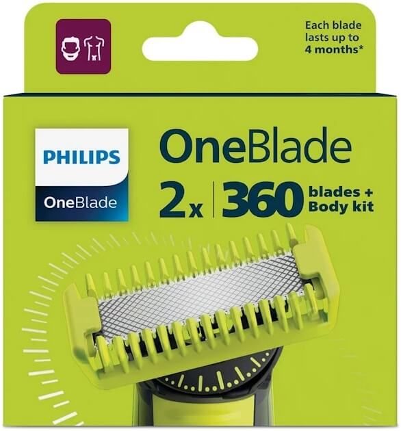 Philips OneBlade 360° rezerves asmeņi