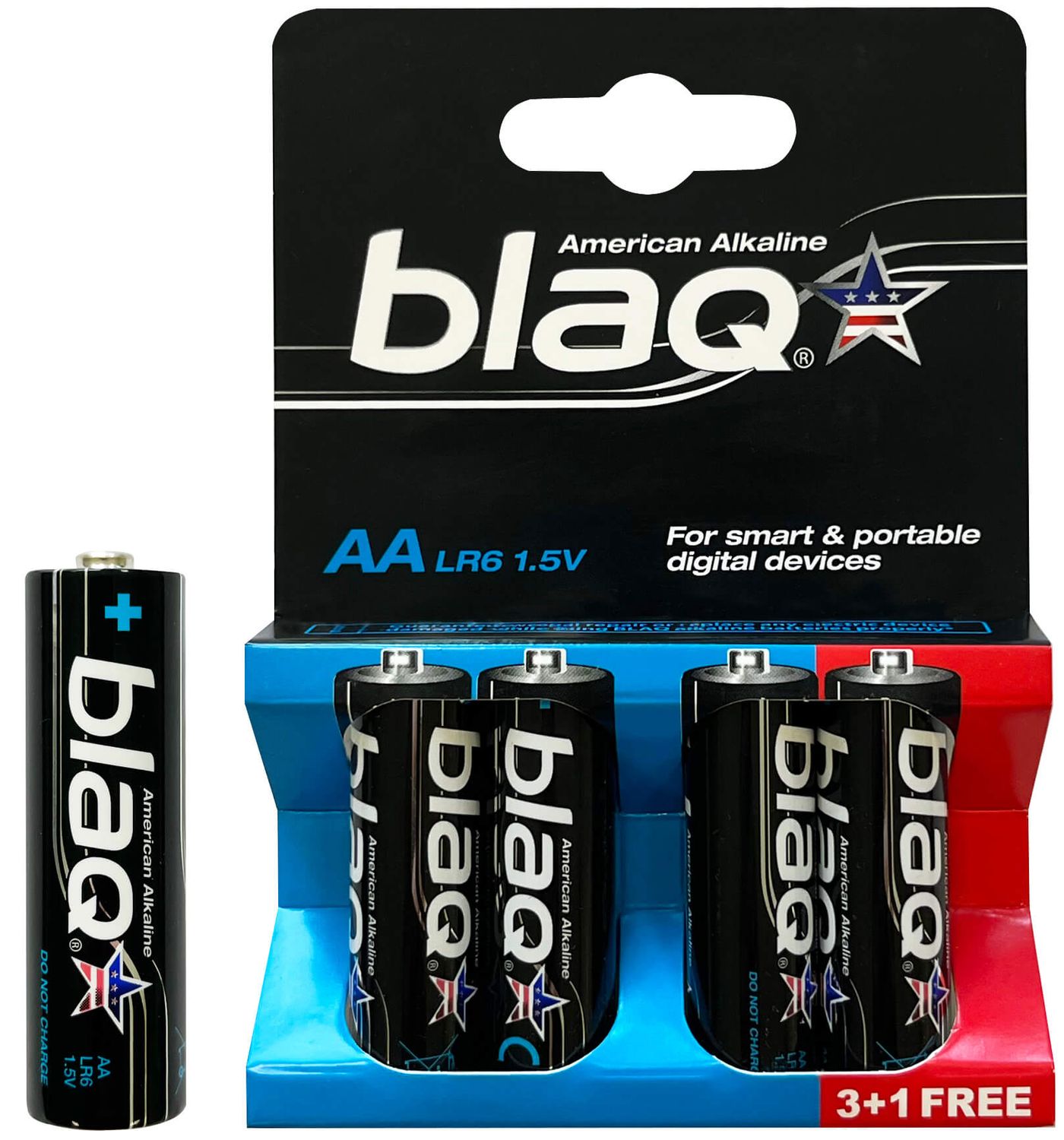 Blaq AA sārma baterijas, 4 gab.