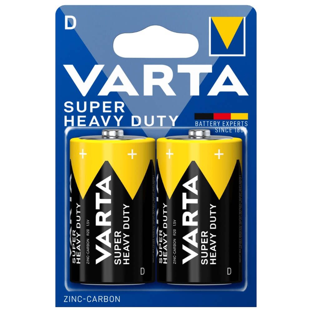 VARTA D/R20 cinka baterijas (2 gab.) VARTA D/R20 cinka baterijas (2 gab.)