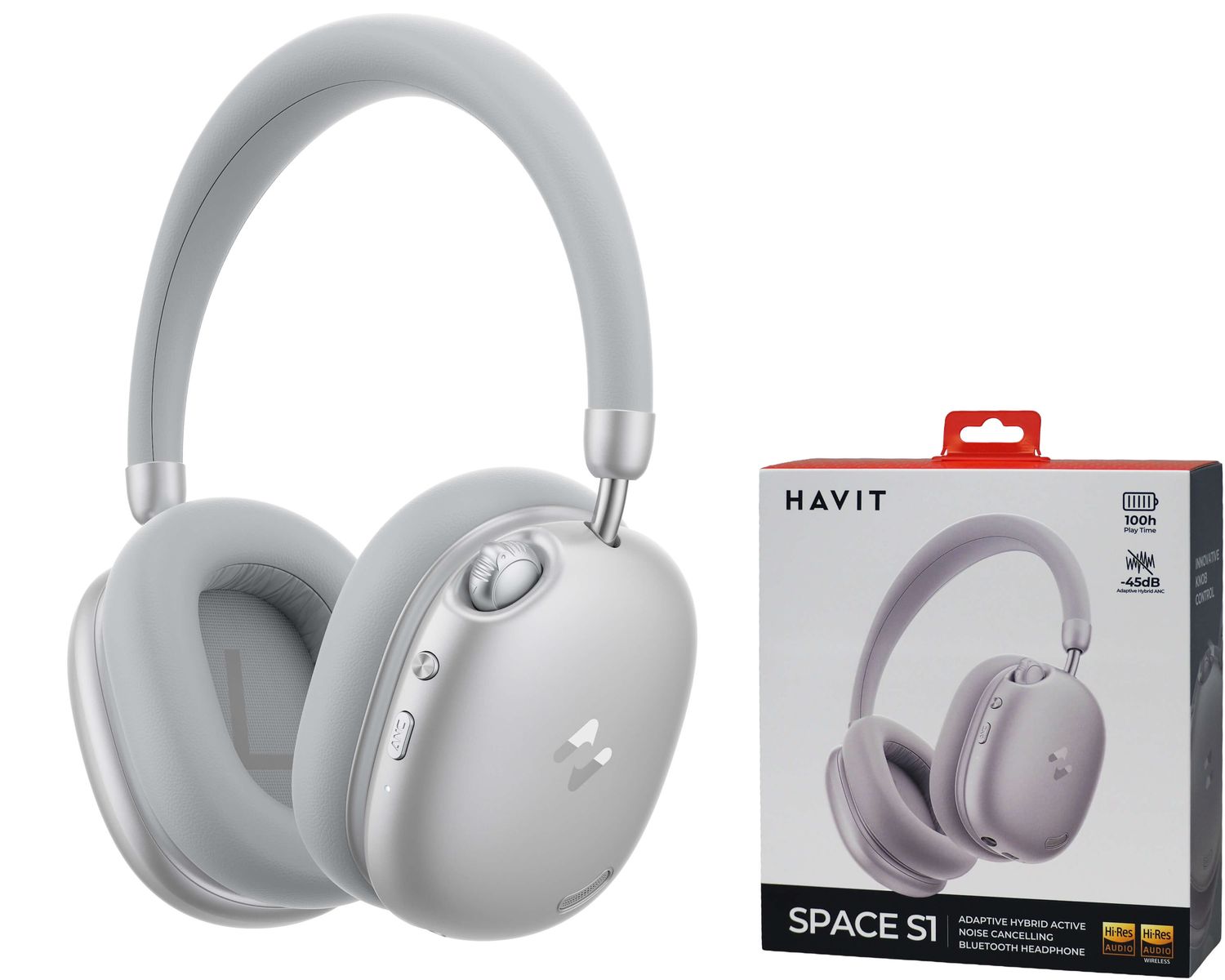 Havit H670BT bezvadu austiņas ar ANC un ENC Havit H670BT bezvadu austiņas ar ANC un ENC