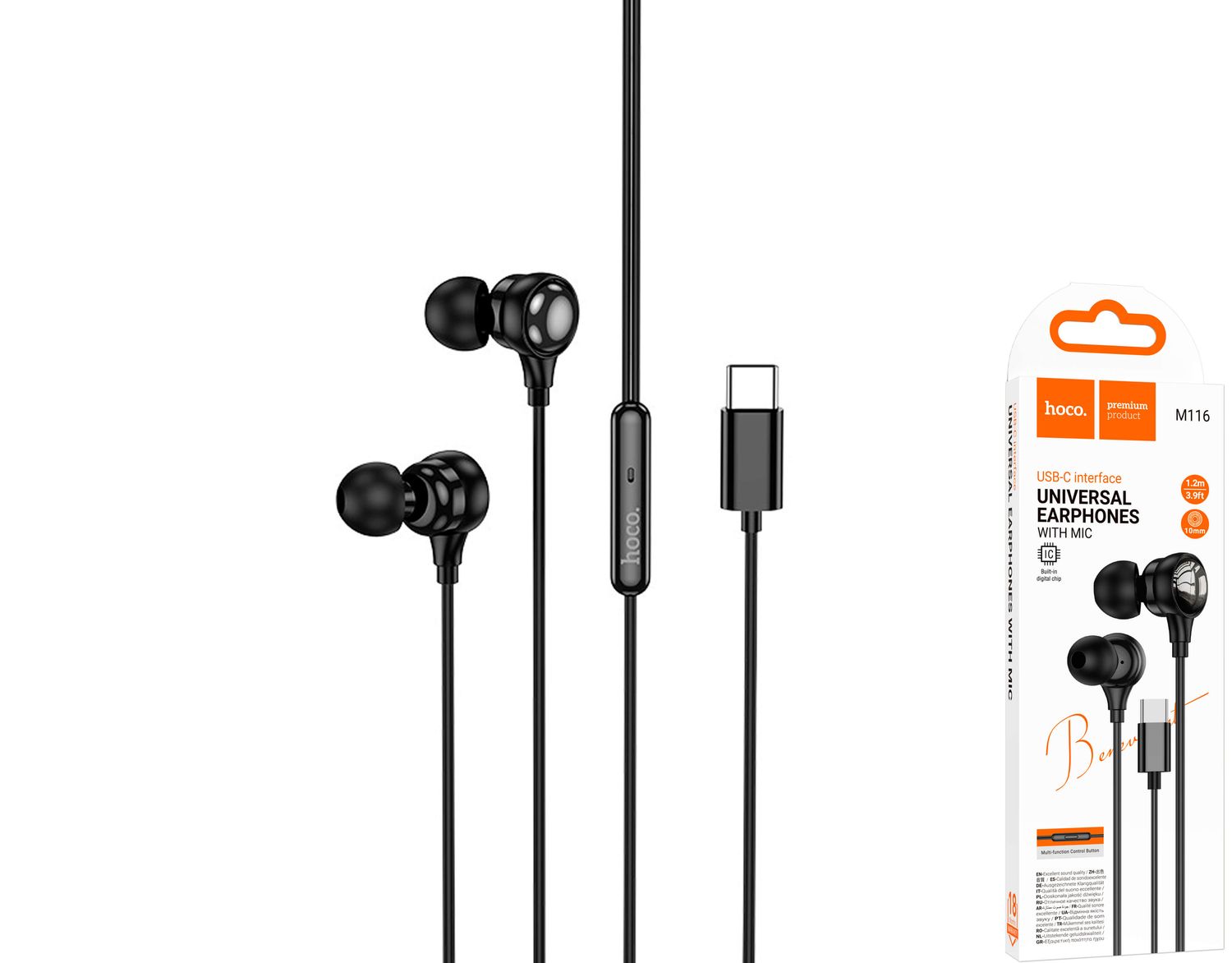 Hoco M116 USB-C austiņas Hoco M116 USB-C austiņas