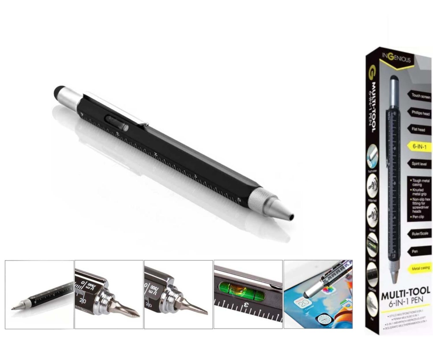 Ingenious 6in1 daudzfunkcionālā pildspalva
