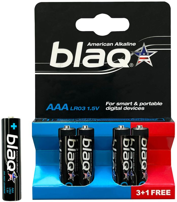 BLAQ AAA Alkaline baterijas (4 gab.)