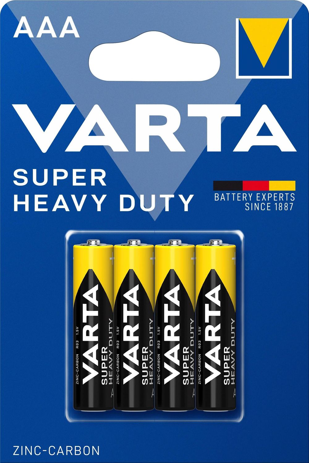 VARTA AAA R03 cinka baterijas VARTA AAA R03 cinka baterijas