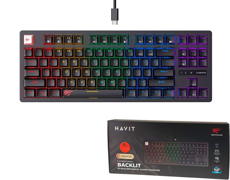 Havit KB892L mehāniskā tastatūra