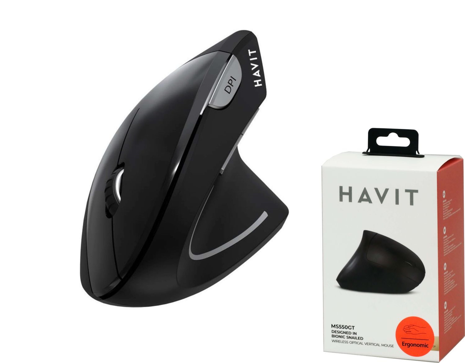 Havit MS550GT vertikālā bezvadu pele
