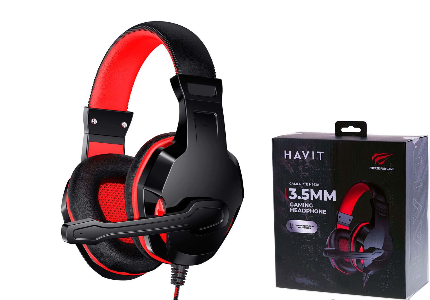 Havit G-NOTE H763D austiņas ar mikrofonu