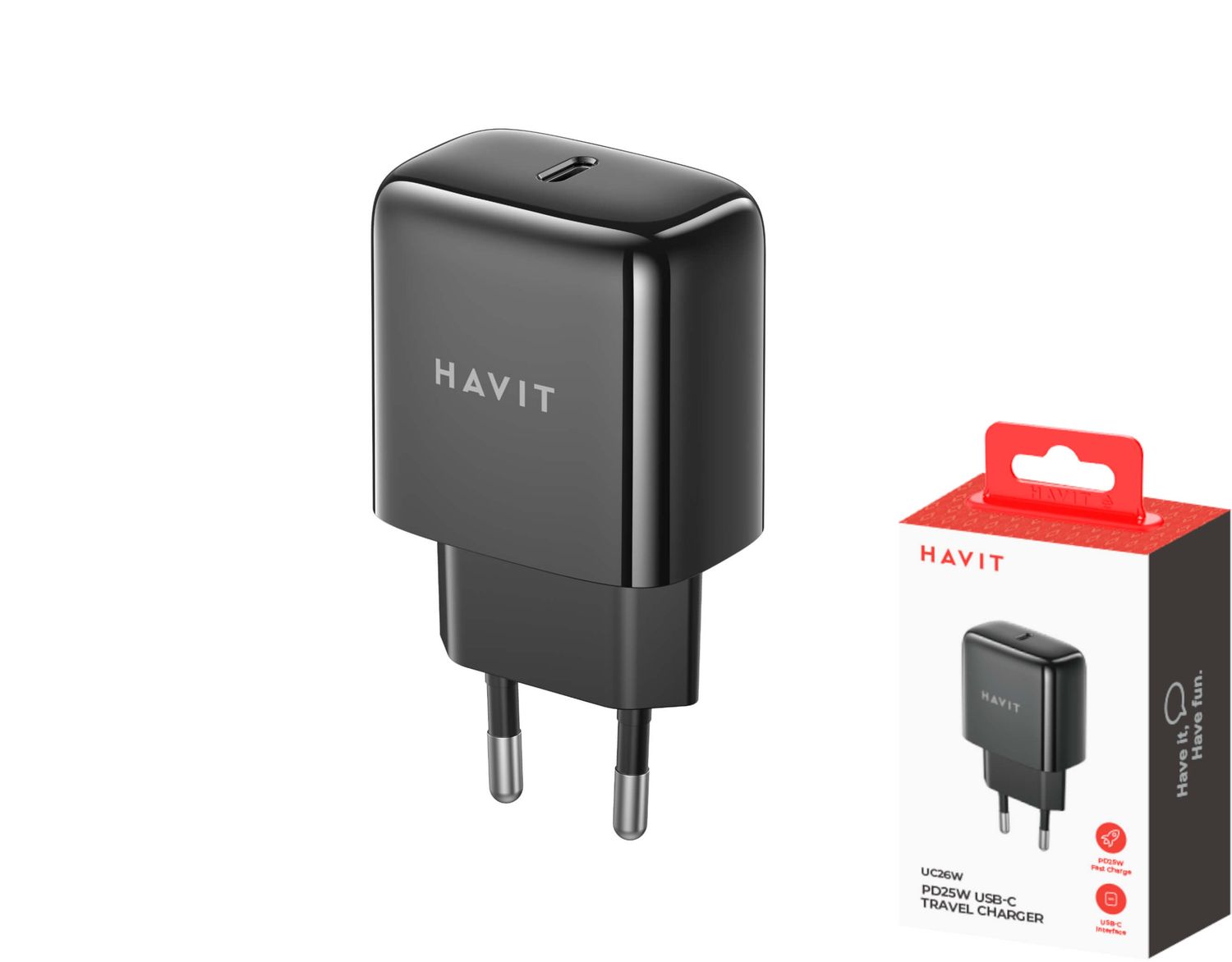 Havit UC26 ātrais tīkla lādētājs