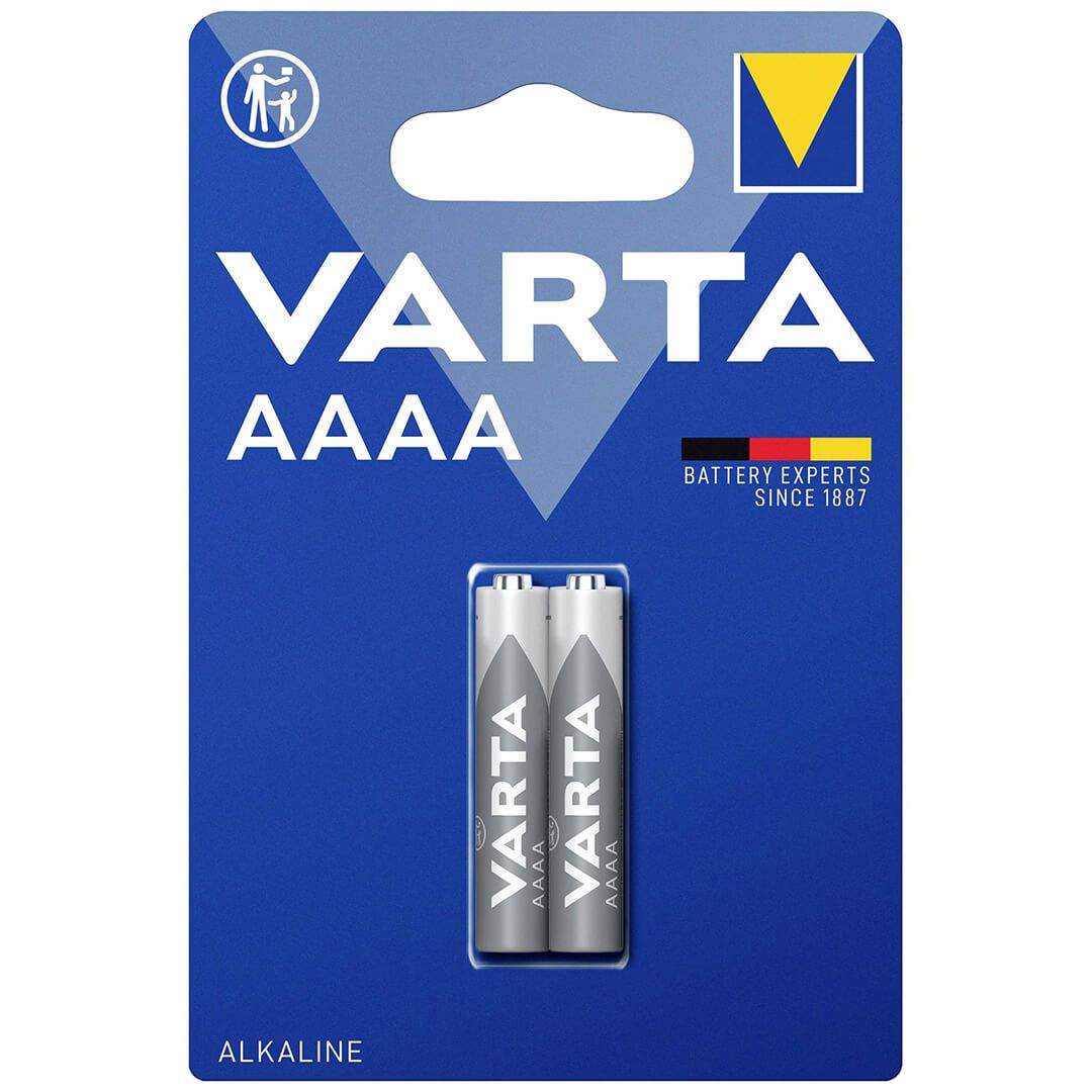 VARTA AAAA sārma baterijas, 2 gab. iepakojumā VARTA AAAA sārma baterijas, 2 gab. iepakojumā
