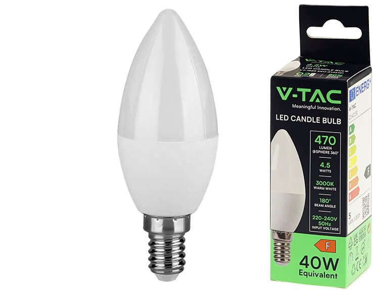 V-TAC 1855 E14 LED spuldze