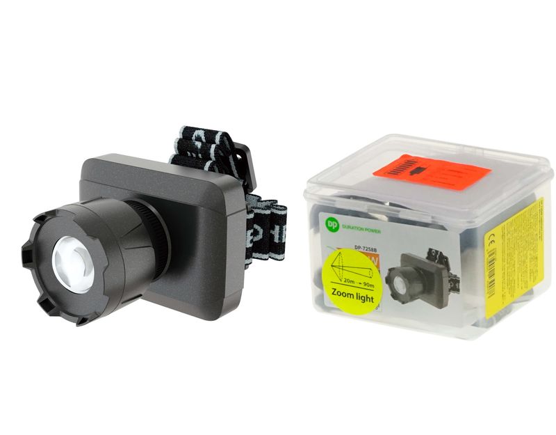 DP 7258B uzlādējams LED galvas lukturis