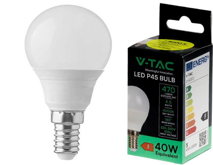 V-TAC 1880 E14 LED spuldze