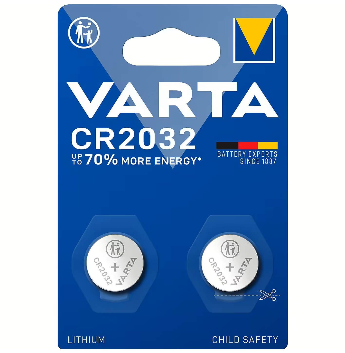 VARTA CR2032 litija baterijas