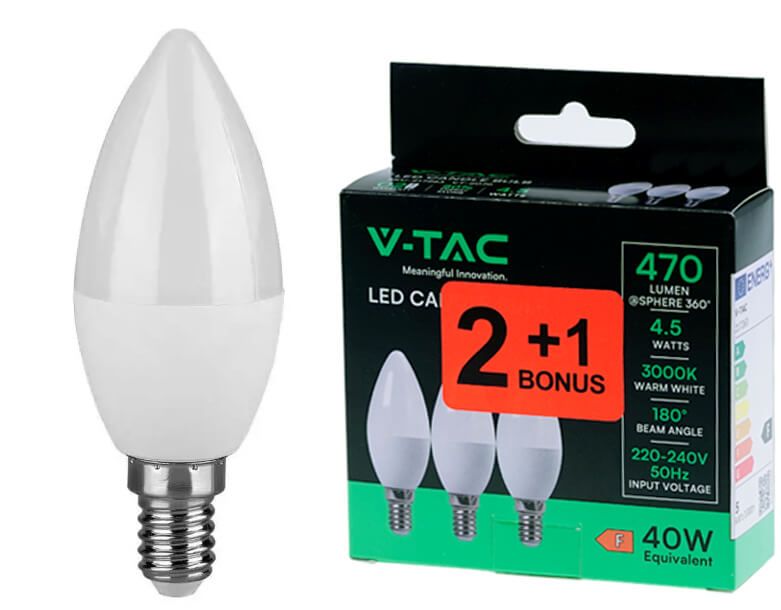 V-TAC 2076 E14 spuldžu komplekts
