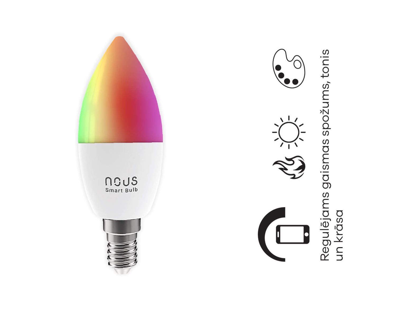 Nous P4 gudrā LED spuldze
