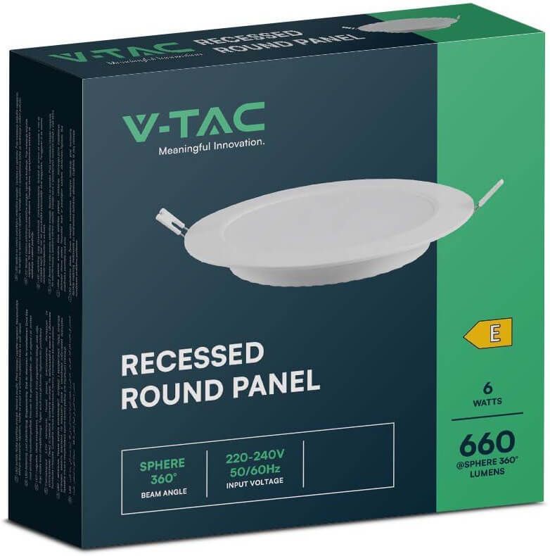 V-TAC 61006RD iebūvējams LED panelis