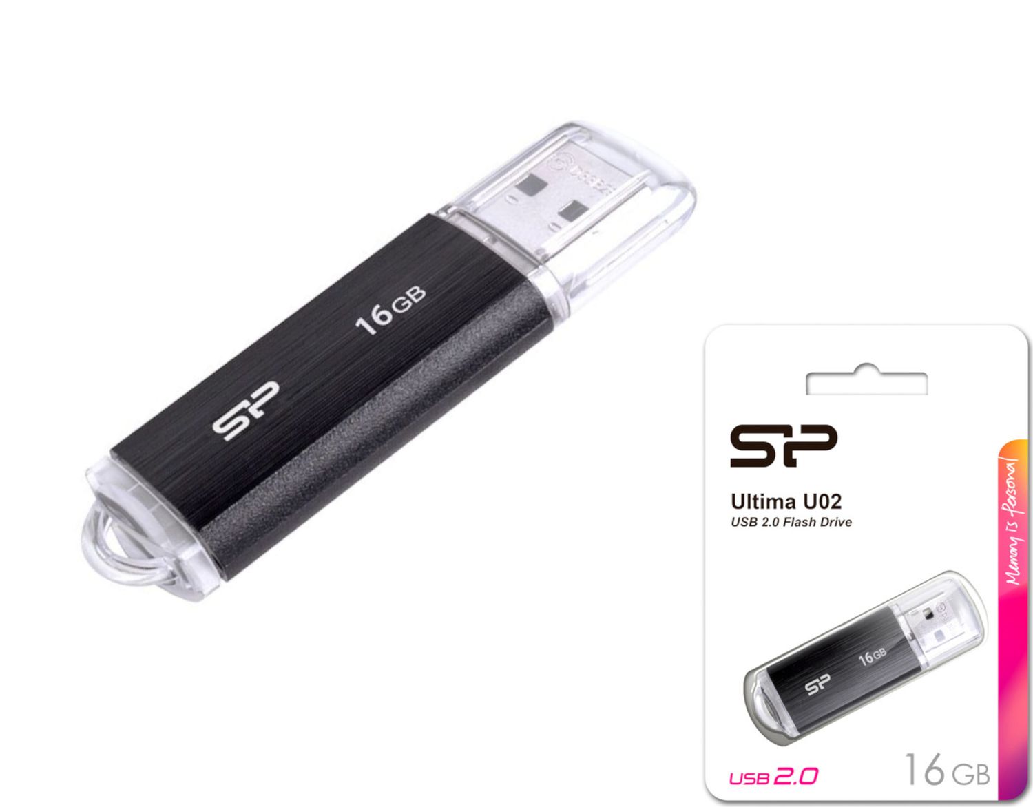 Silicon Power U02 USB zibatmiņa Silicon Power U02 USB zibatmiņa