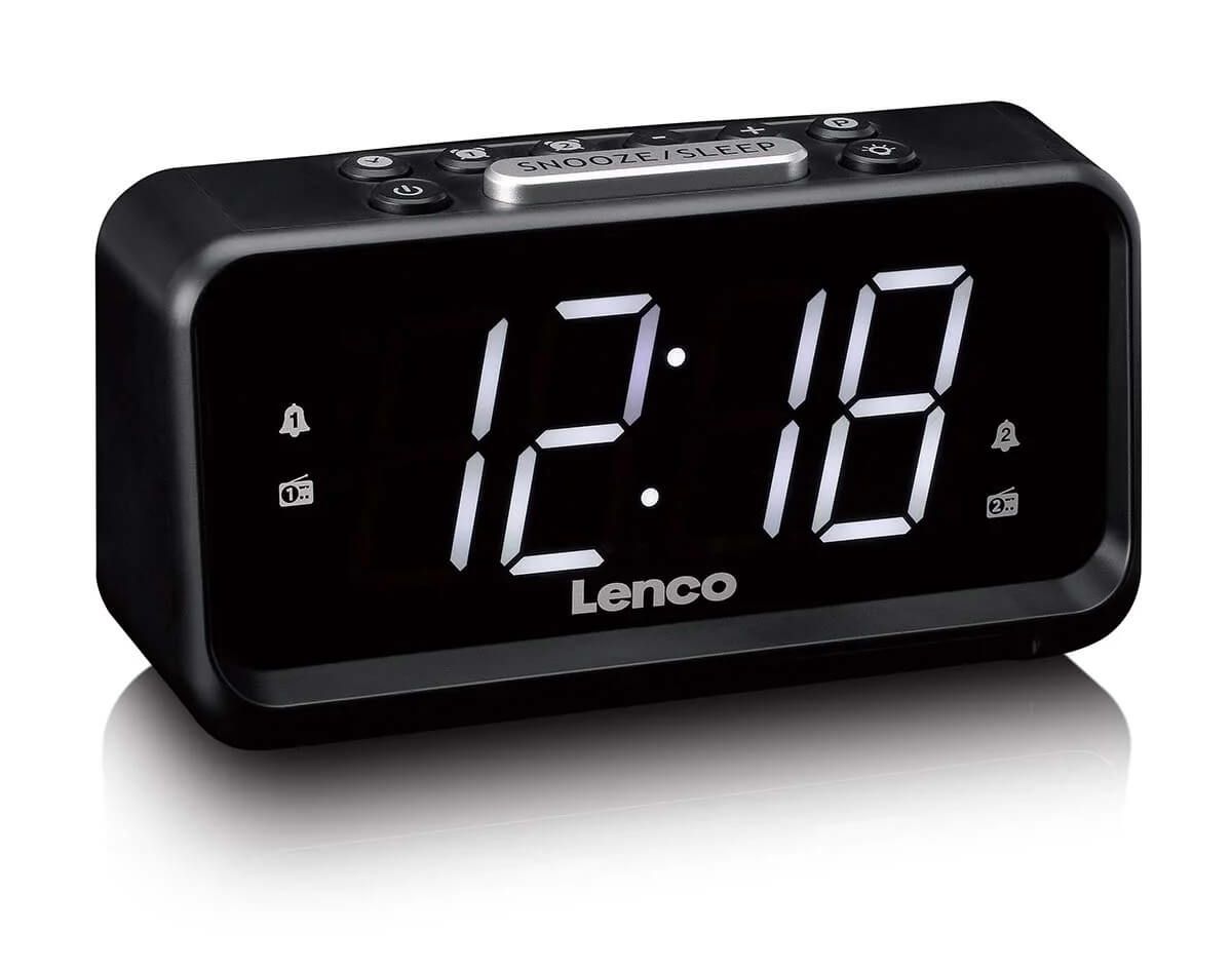 Lenco 28 LED pulkstenis ar FM radio