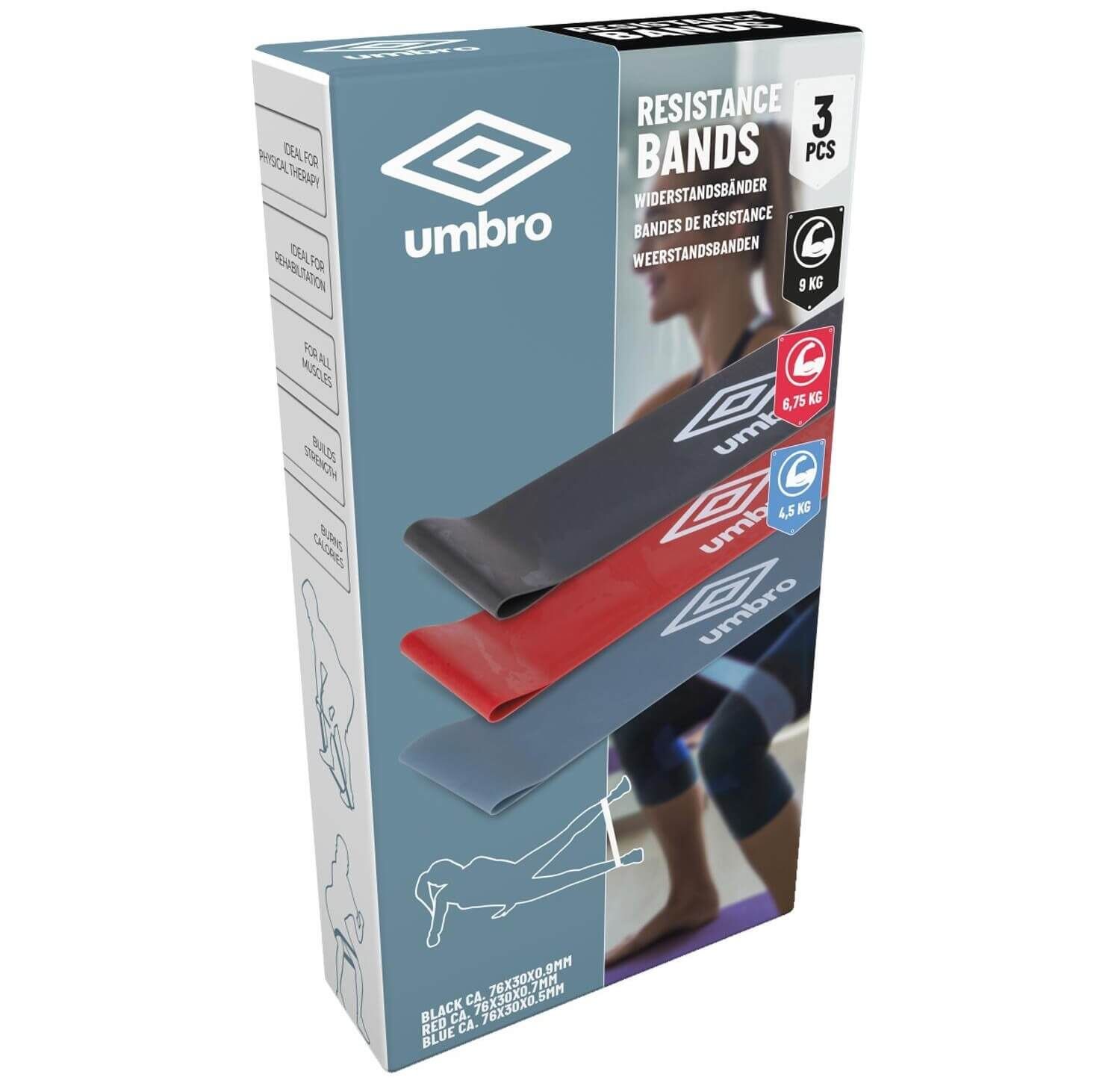 Umbro pretestības gumiju komplekts Umbro pretestības gumiju komplekts