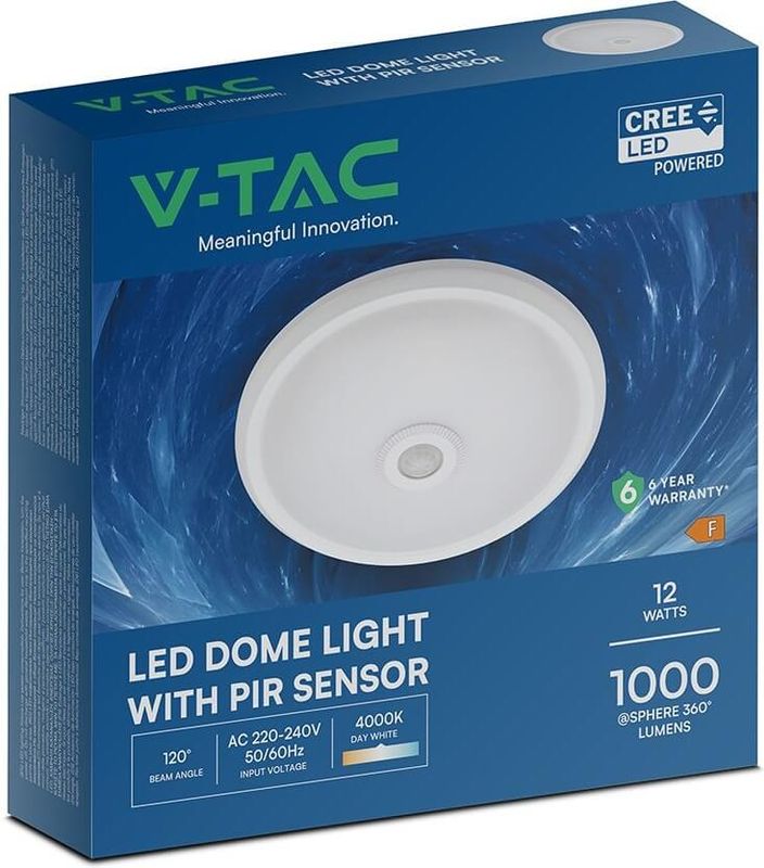 V-TAC CREE13 LED gaismeklis ar sensoru