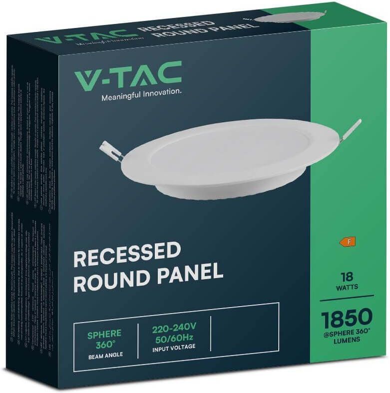 V-TAC 61018RD iebūvējams LED panelis