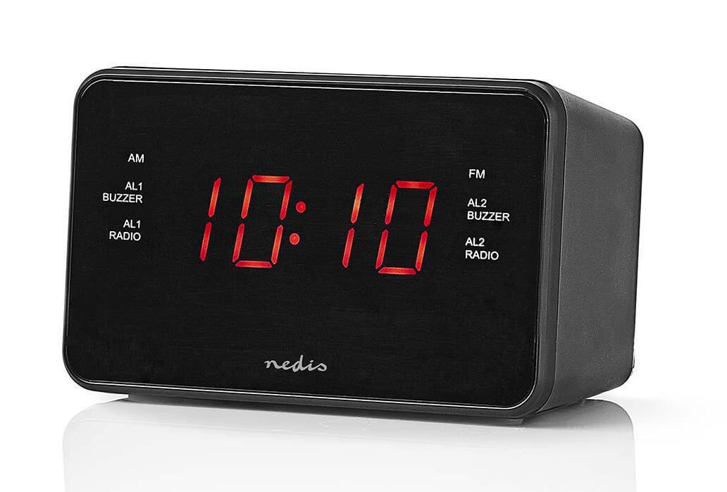 Nedis CL002 LED pulkstenis ar FM