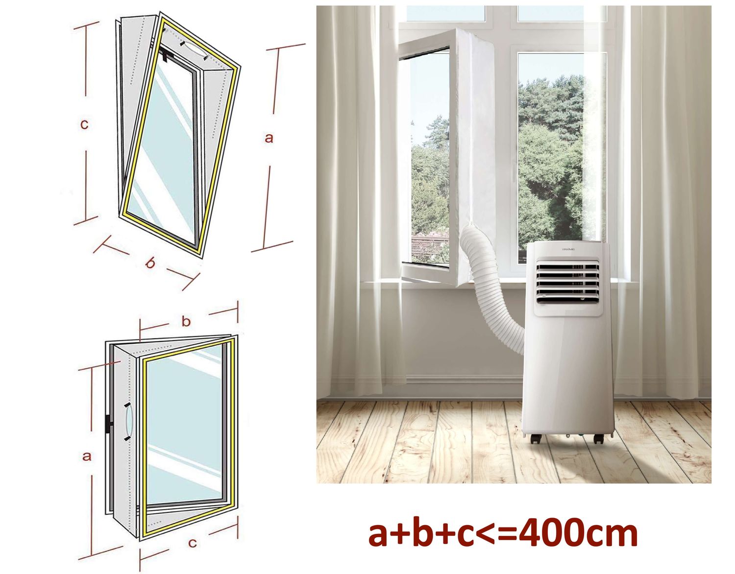 Cecotec 400 logu blīvējums mobilajam kondicionierim