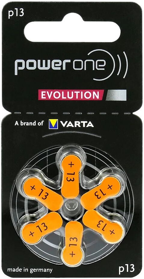 PowerOne EVO PR13 dzirdes aparātu baterijas