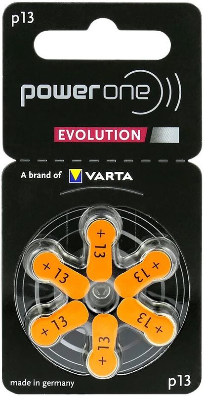 PowerOne EVO PR13 dzirdes aparātu baterijas