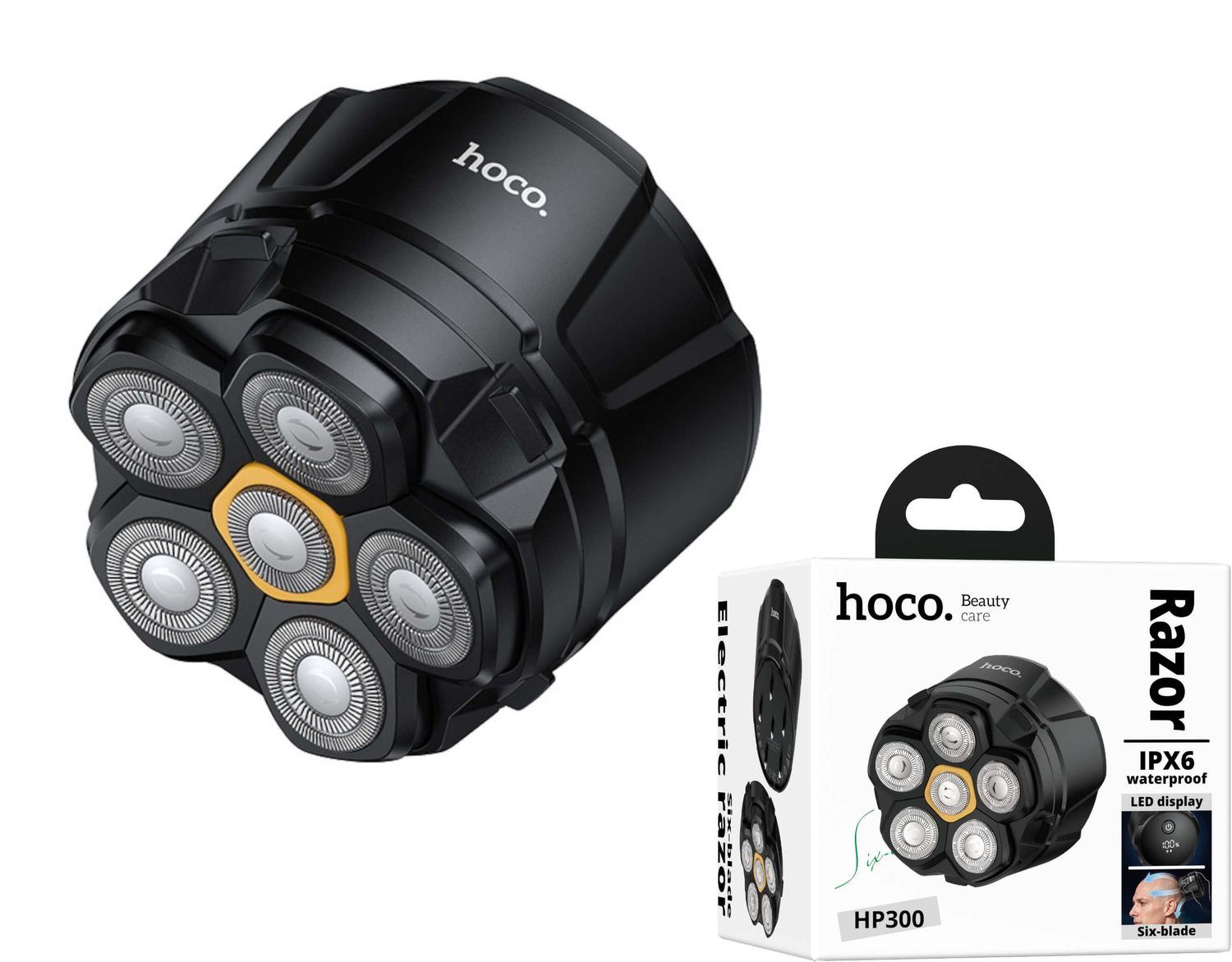 Hoco HP300 sešu galviņu skuveklis