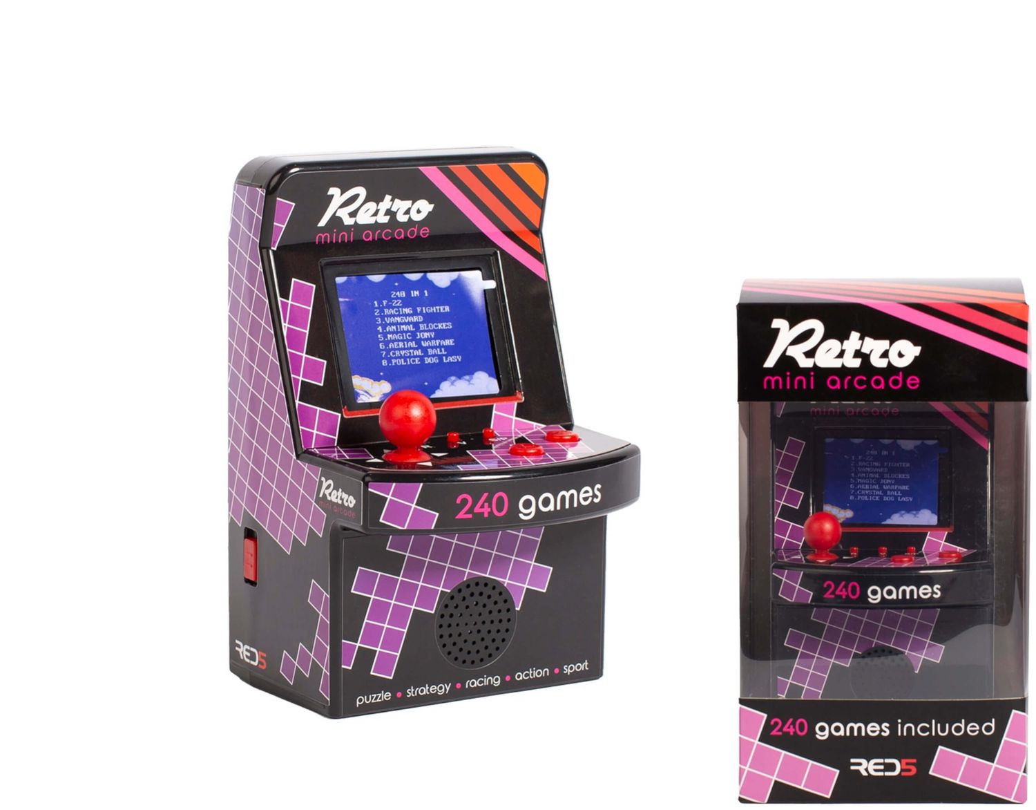 RED5 Retro Mini Arkādes spēļu konsole