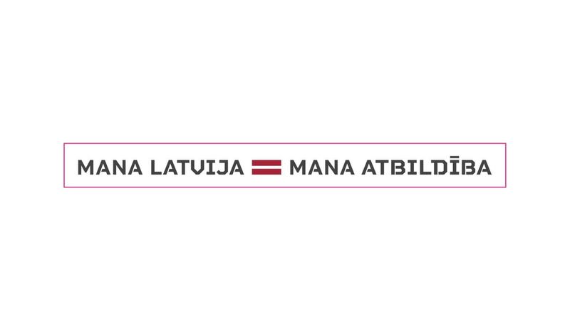 Uzlīme ar Latvijas motīvu "Mana Latvija. Mana atbildība"