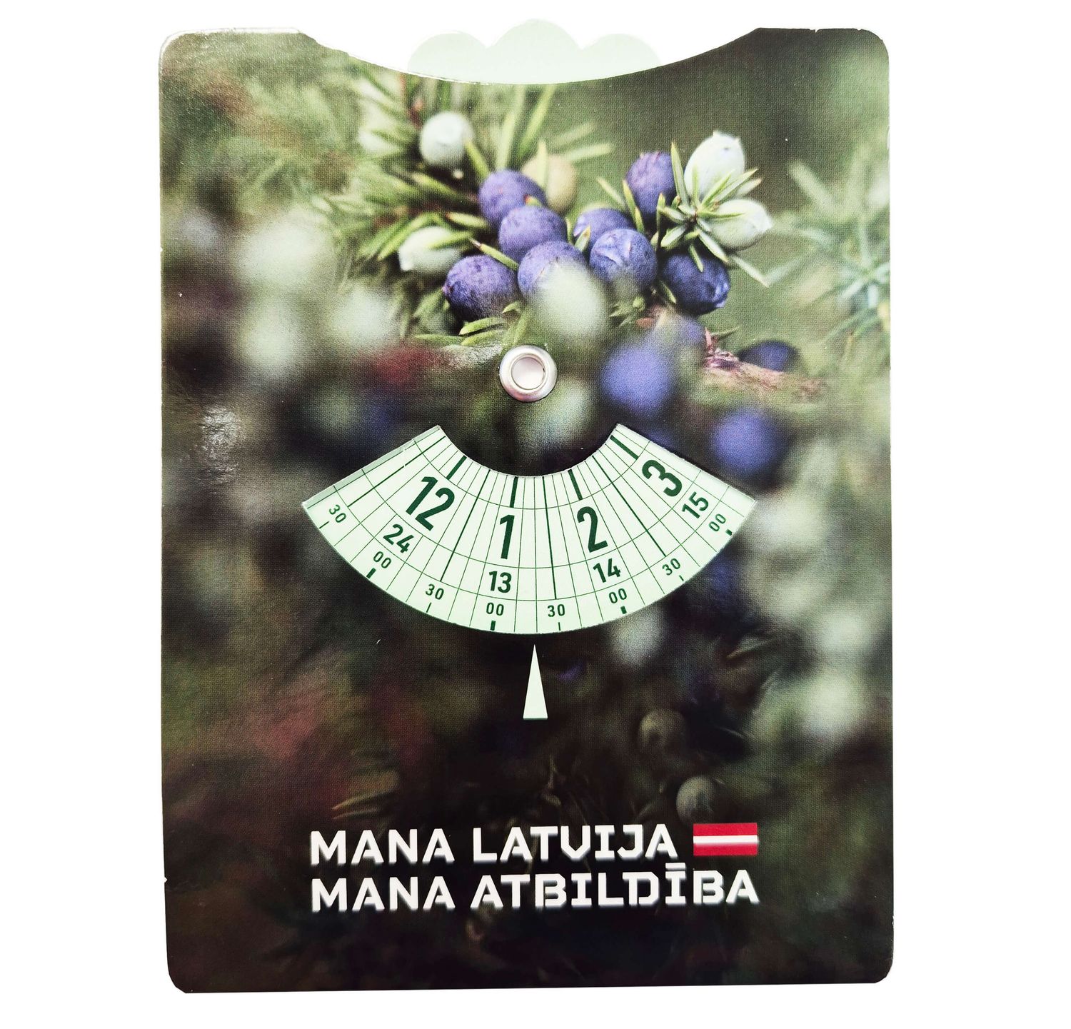 Autostāvvietas pulkstenis "Mana Latvija. Mana atbildība"