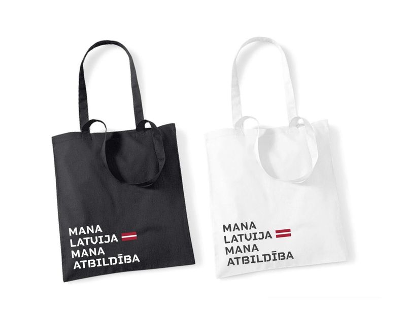 Pleca soma "Mana Latvija. Mana atbildība"