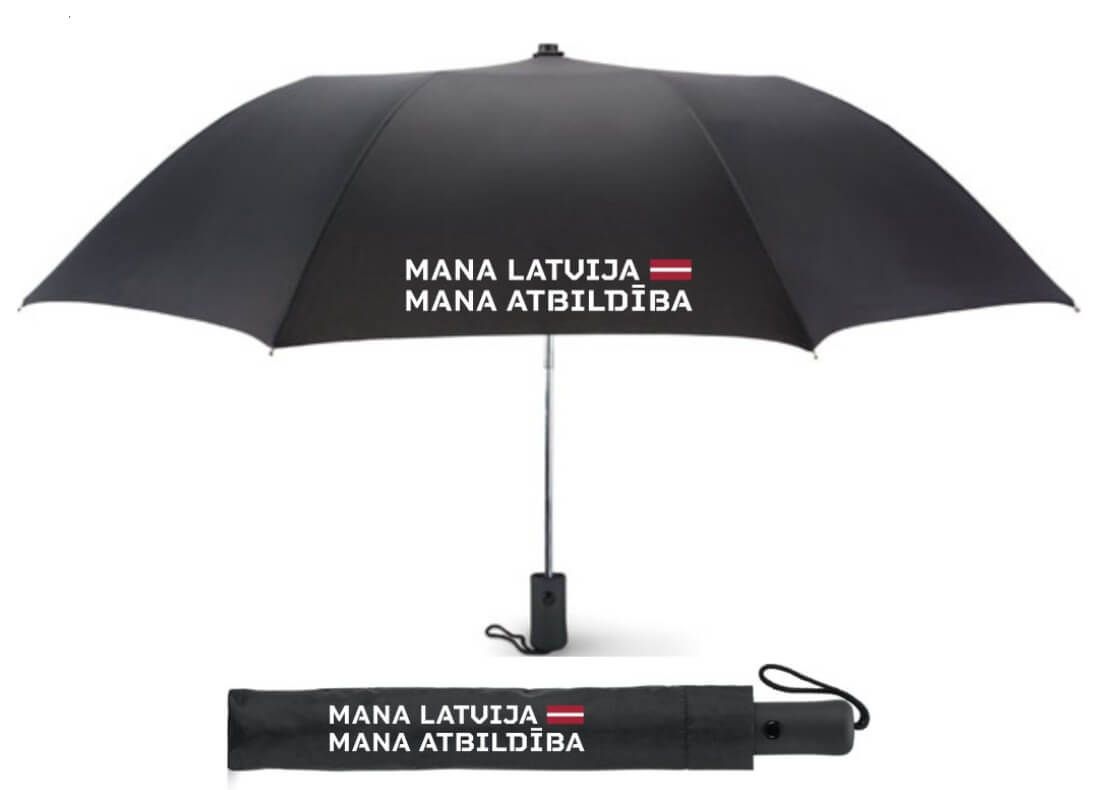 Salokāms lietussargs "Mana Latvija. Mana atbildība"