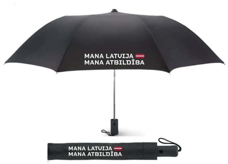 Salokāms lietussargs "Mana Latvija. Mana atbildība"